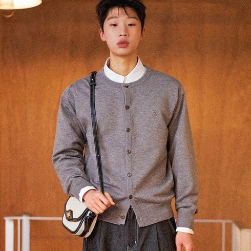 제너럴아이디어 MAN 에센셜 베이직 라운드 가디건 SBD1M04002