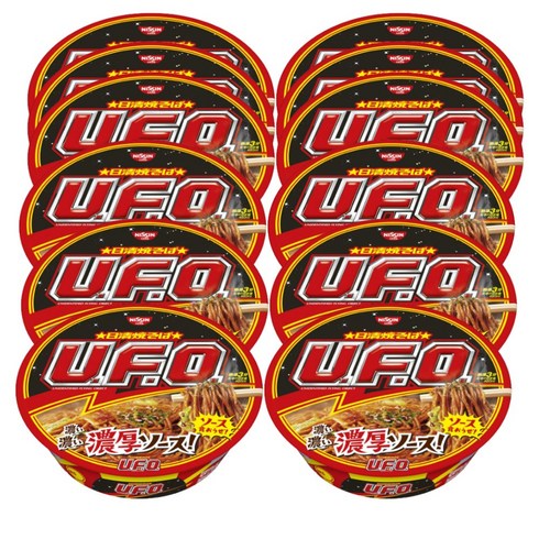 Nissin 닛신 UFO 유에프오 야키소바 볶음면 128g, 12개