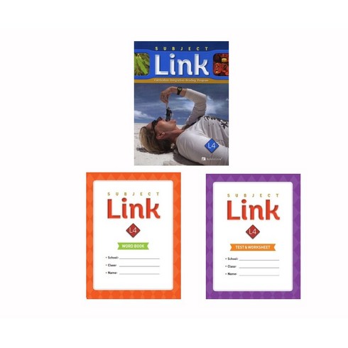 Subject Link. L4 Student Book + Word book + Test & Worksheet Class Pack 전3권