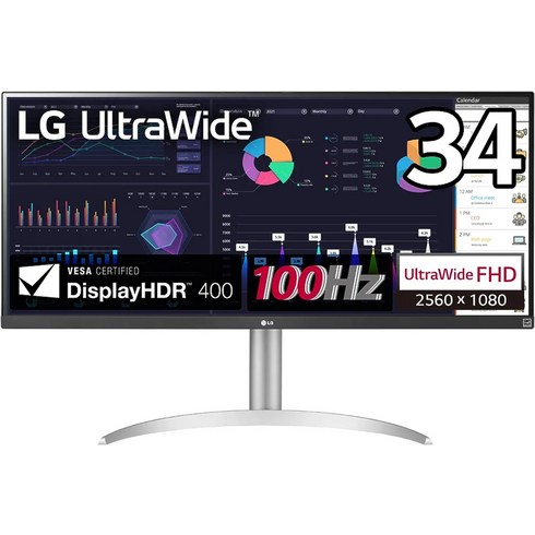 LG 모니터 디스플레이 34WQ650-W 34인치 HDR 100HZ, 1개