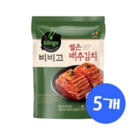 비비고배추김치 - (에이브쇼핑)비비고썰은배추 400gx5개, 400g, 5개