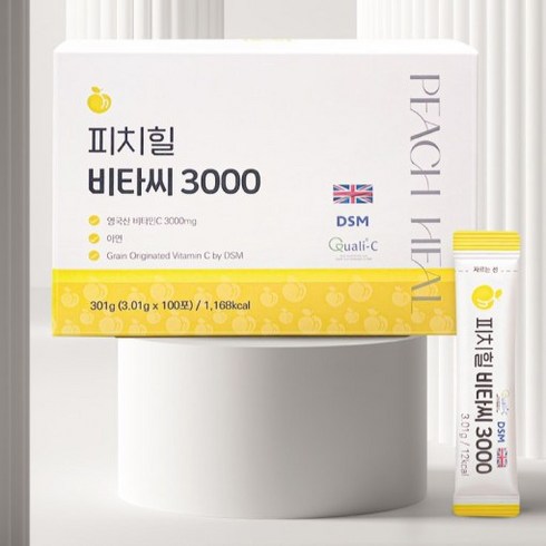 피치힐비타씨3000 비타민C 아연 먹고 바르는 100포 (3개월), 1박스