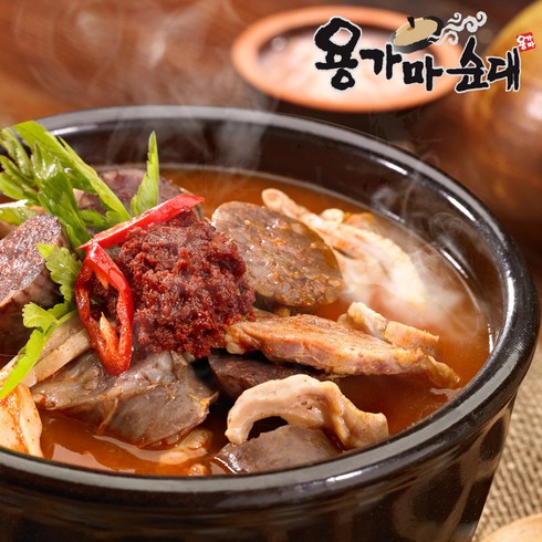 팽현숙 옛날 순대국 700gX6팩양념고춧가루 40g - [용가마순대] 웰참 얼큰 특 순대국 700g x 6팩, 단품, 6개