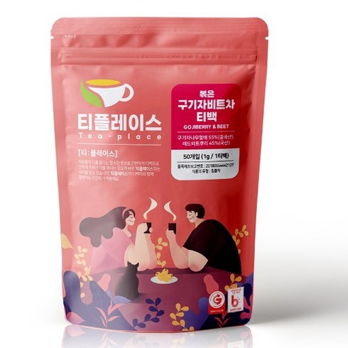 구기자차 - 티플레이스 볶은 구기자비트 블랜딩 삼각티백차 50ea, 1개, 50개입, 1g