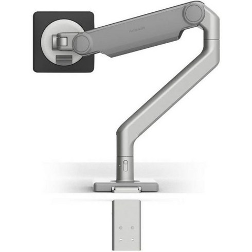 Humanscale 휴먼스케일 M2.1 베이스 투피스 클램프 마운트 조정 가능한 모니터 암 실버 M21CMSBTB, Silver
