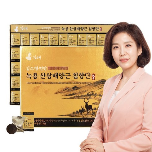 김소형원방 녹용 산삼배양근 침향단 쇼핑백포함 침향24% 침향환, 225g, 1개