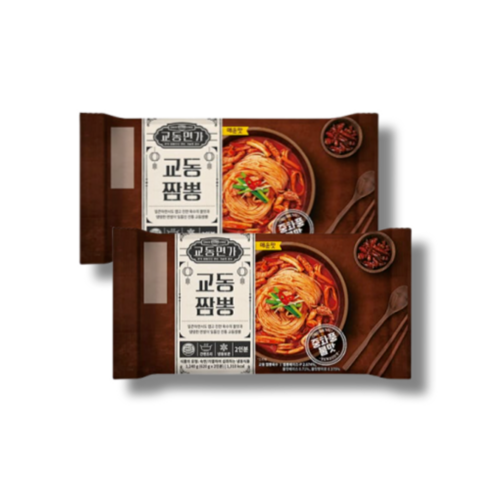 조원동교동짬뽕밀키트 - 교동짬뽕 중화풍불맛 짬뽕 맛집 밀키트 1280g x 2개 (4인분), 교동짬뽕 2팩(4인분)