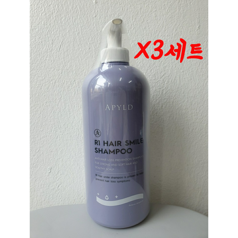 에이필드 R1 헤어스마일 샴푸 1000ml X3세트, 3개