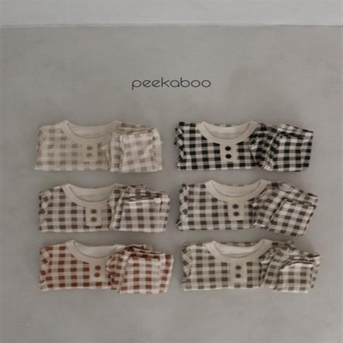 피카부 코니 세트 6컬러 유아 아동복 내의 주니어 실내복 잠옷 [peekaboo]