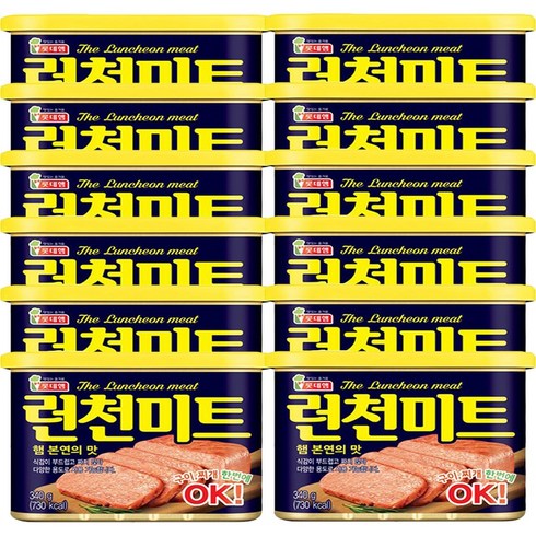 롯데런천미트 - 롯데 런천미트 340g, 12개