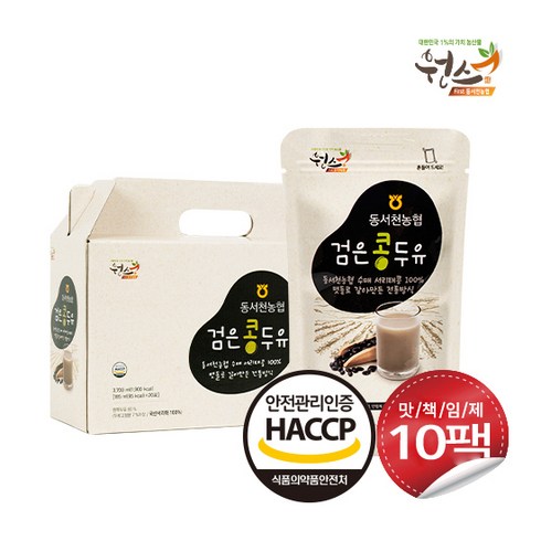 동서천농협검은콩두유 동서천농협 검은콩 두유 185ml80팩, 185ml, 80팩