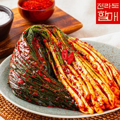 전라도국산파김치 - 전라도할매 국내산 원재료 프리미엄 파김치 1kg, 1개