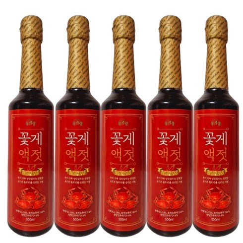 이영자파김치 - 우리랑 프리미엄 꽃게액젓 얼큰한맛 이영자파김치레시피, 5개, 500ml