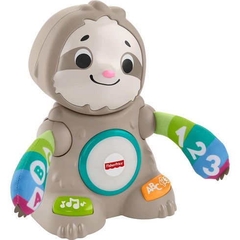 fisherprice - 피셔프라이스 Fisher-Price Linkimals 스무스 무브 나무늘보 - 음악 조명 및 동작이 있는 상호작용형 교육용 장난감 9개월 이상 용