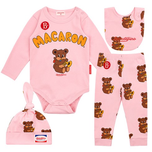 베베드피노마카롱베이비바디수트세트_BP41ST165969431