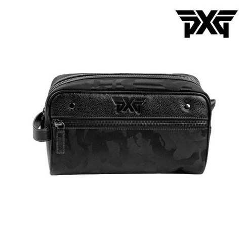 PXG 자카드 우븐 페어웨이 카모 토일레트리백 골프 파우치 가방, PXG TOILETRY BAG, 블랙