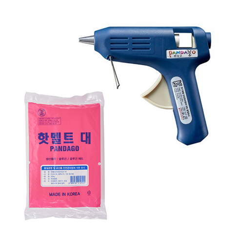 판다고 글루건 대형 60W + 핫멜트 대 500g, 1세트