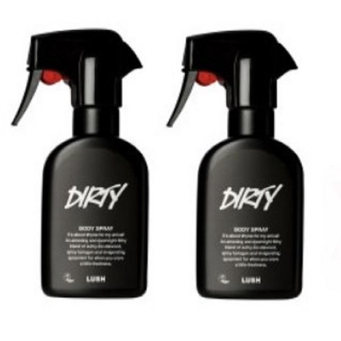 Lush Dirty Body Spray 러쉬 더티 바디스프레이 200mlx2팩, 200ml, 2개