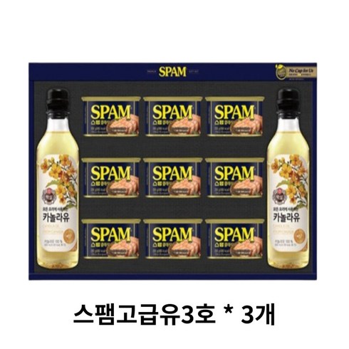 스팸 고급유3호 선물세트 + 쇼핑백, 3세트