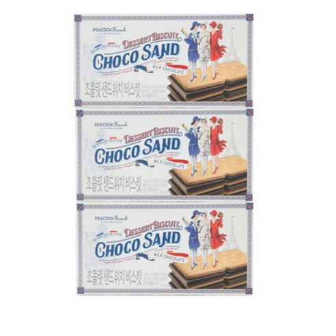 2023년 가성비 최고 피코크자이언트30시간 - 피코크 초콜릿 샌드위치 비스킷 135g x 3개