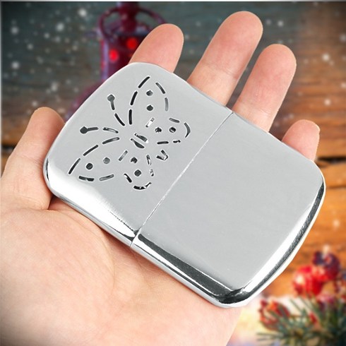 2023년 가성비 최고 지포라이터손난로 - 지포오일손난로 알루미늄핫팩 오일충전식 주머니난로 은색 실버 라이타식, 본상품선택