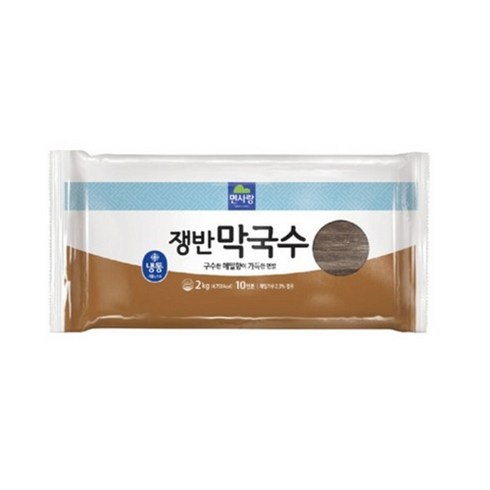 면사랑막국수 - (냉동) 쟁반막국수2kgX6개, 1박스, 2kg