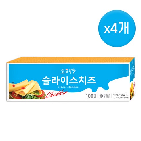 소와나무 슬라이스치즈, 18g, 400개