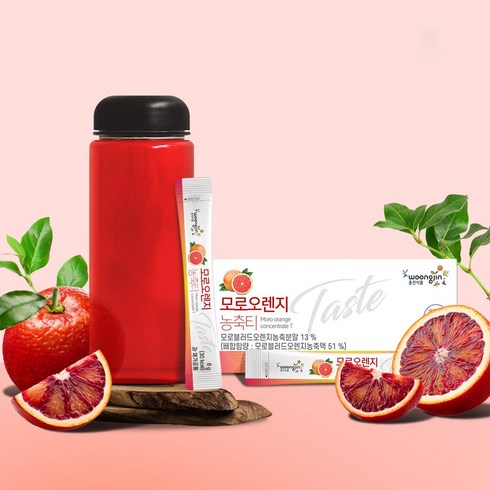 2023년 가성비 최고 굴곡도감 내돈내산 - 웅진 모로오렌지 농축티, 112g, 2개
