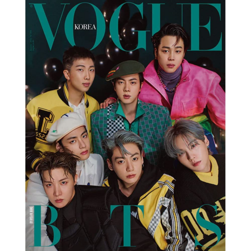 방탄소년단 표지 잡지 보그 코리아 매거진 VOGUE KOREA MAGAZINE 2022년 1월 A B C 버전 1 가지, A 버전