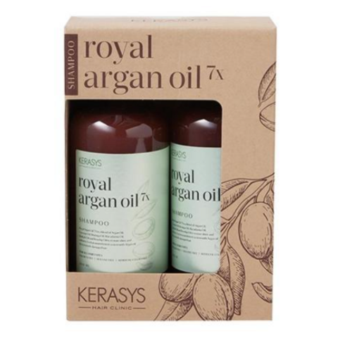 케라시스 로얄 아르간 오일 7X 샴푸 대용량 800ml x 2개 argan oil 손상 모발 마드모아젤 향기 약산성 두피케어, 1600ml, 1개