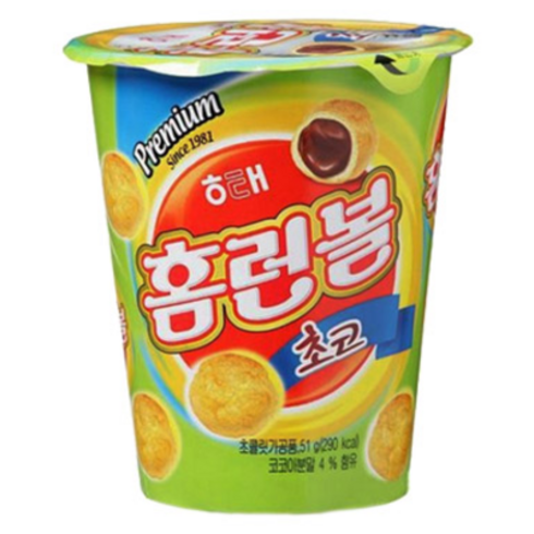 홈런볼컵 - 해태 홈런볼 초코 컵 51g x 24개, 1.224kg, 13개