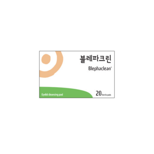 블레파크린 - 삼일 눈꺼풀 세정패드 블레파크린 20p, 20개입, 2개