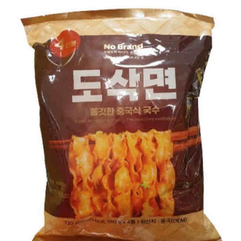 노브랜드 도삭면 180g x 4봉 720g 1개, 2개