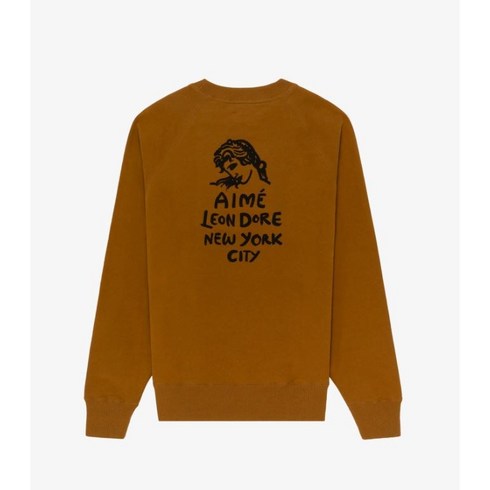 에임레온도르 폼 로고 크루넥 스웻셔츠 브라운 23FW Form Logo Crewneck Sweatshirt