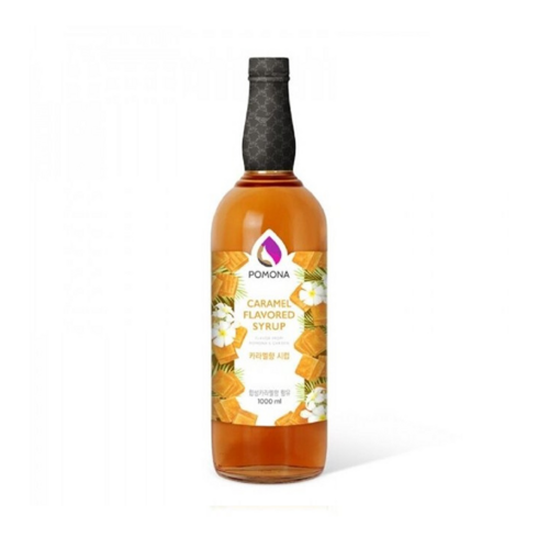 카라멜시럽 - 포모나 카라멜 시럽 포모나 커피시럽, 1L, 1개