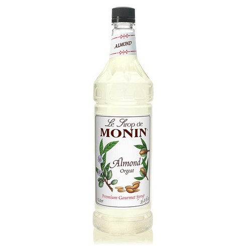 모닌 아몬드 오르자 오르쟈 시럽 1L (2개) 홈카페시럽 Monin Almond Orgeat Syrup