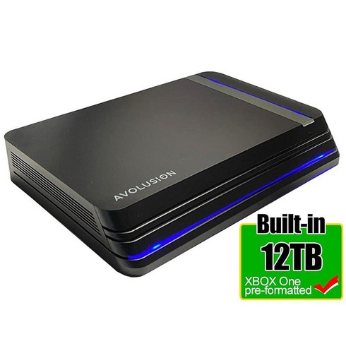 Avolusion HDDGear Pro X 12TB USB 3.0 외장 게이밍 하드 드라이브 (Xbox One X S 오리지널용으로 사전 포맷).