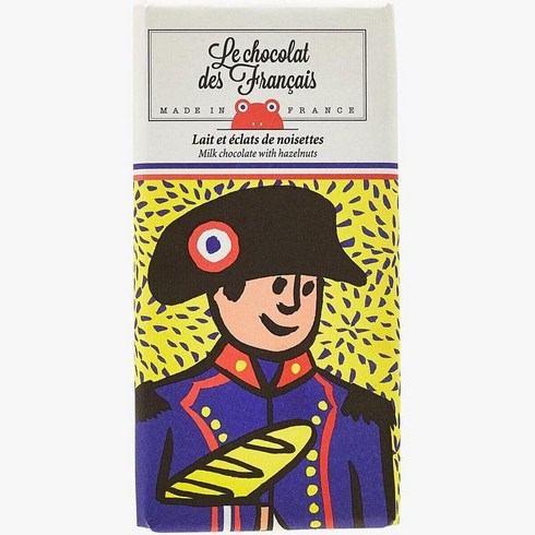 Le Chocolat des Francais Milk Hazelnut Chocolate 르 쇼콜라 데 프랑세 프랑스 밀크 헤이즐넛 초콜릿 80g 6팩, 6개
