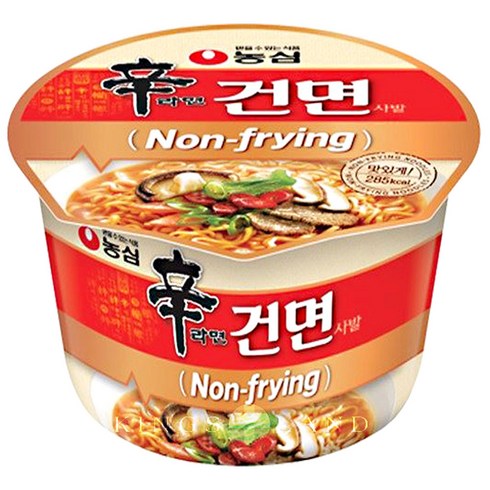 농심 신라면 건면 사발 77g, 20개