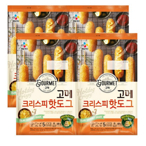 CJ제일제당 고메 크리스피 핫도그, 400g, 2개