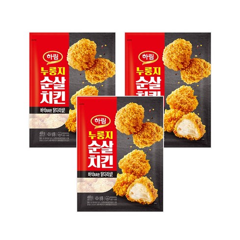 하림 누룽지 순살치킨 400gX6봉 - 하림 누룽지순살치킨400g, 400g 3봉, 3개, 400g