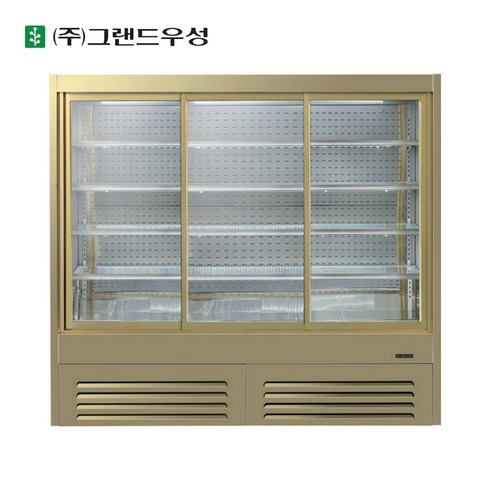 그랜드우성 반찬쇼케이스 1800 골드스텐 고급형 미닫이 GWBGVZ18WSDF