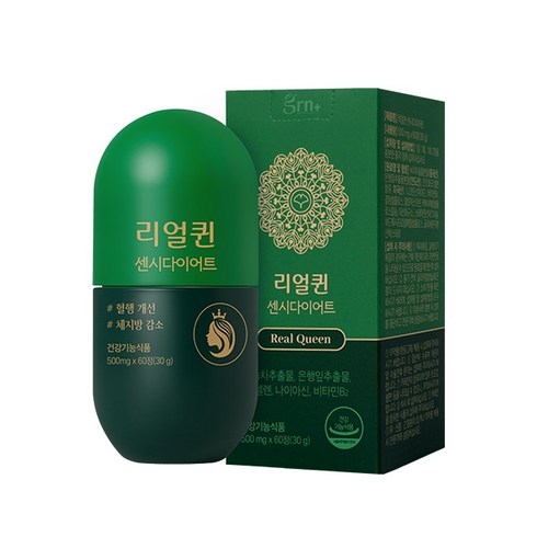 GRN 리얼퀸 센시다이어트 1개 X 500mg (총 60정), 단품