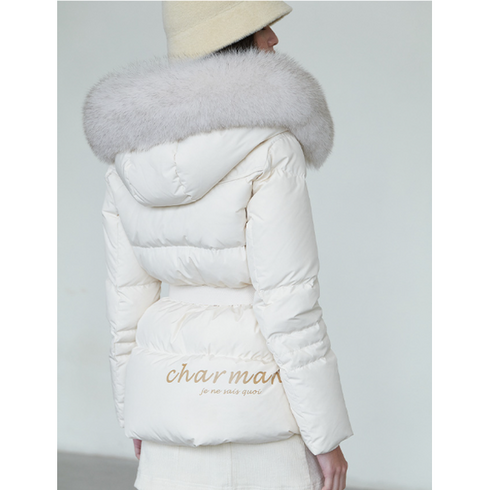 [에고이스트]+EP4TD003 폭스퍼 라운드퀼팅 벨티드 다운 점퍼