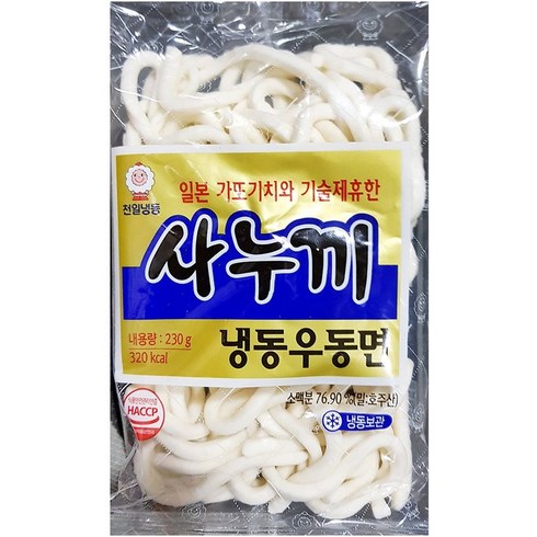 천일사누끼 냉동우동면 230g, 80개