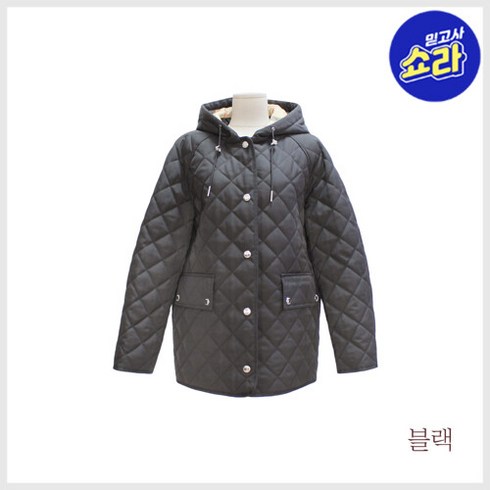 (버버리) 메든 퀼팅 후드코트
