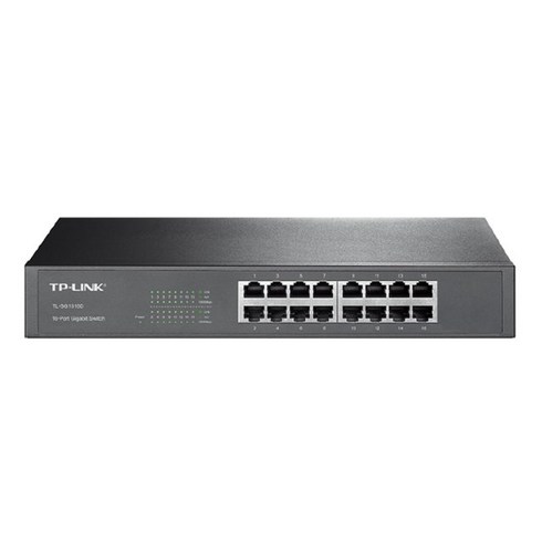 tplink - 티피링크 16포트 기가비트 데스크탑 스위치 허브, TL-SG1016D, 1개