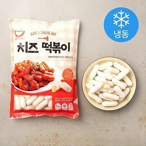 세미원 치즈 떡볶이 1kg, 6개