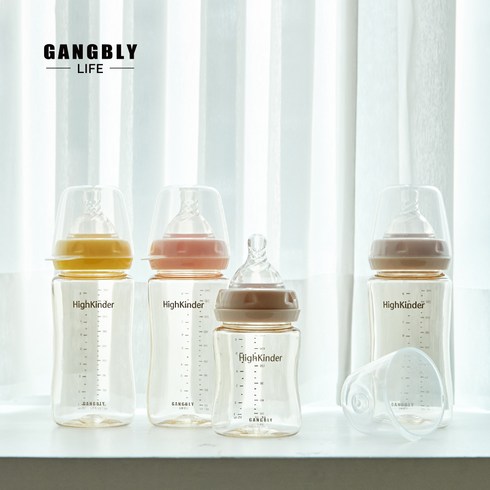 강블리 하이킨더 PES 젖병, 핑크, 260ml, 2개