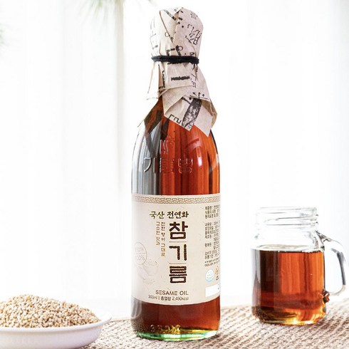 시장쏙 전연화 국산 참기름, 1개, 300ml